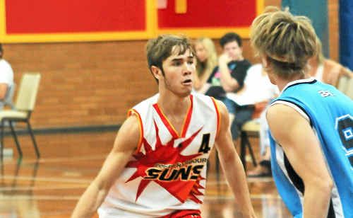Bryce Davis scored 13 points for Coffs Harbour Suns in Sunday’s Waratah League match at Sportz Central. Bryce Davis scored 13 points for Coffs Harbour Suns in Sunday’s Waratah League match at Sportz Central.